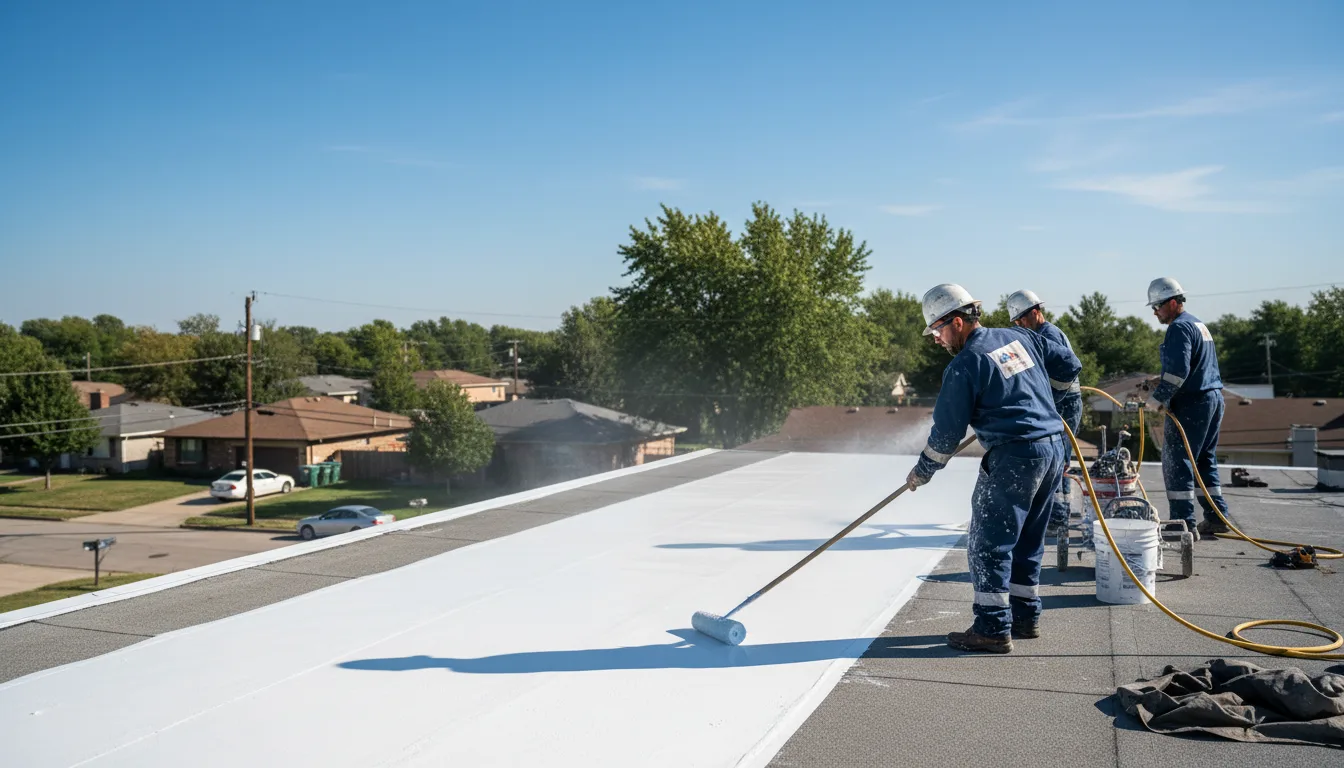 Commercial roof coating in Bannock, OH near me